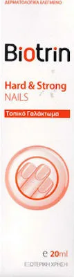 Target Pharma Biotrin Hard & Strong Nails Topical Emulsion Ενυδατικό, Σκληρυντικό & Προστατευτικό Γαλάκτωμα Καθημερινής Φροντίδας, για τα Εύθραυστα Νύχια, 20ml