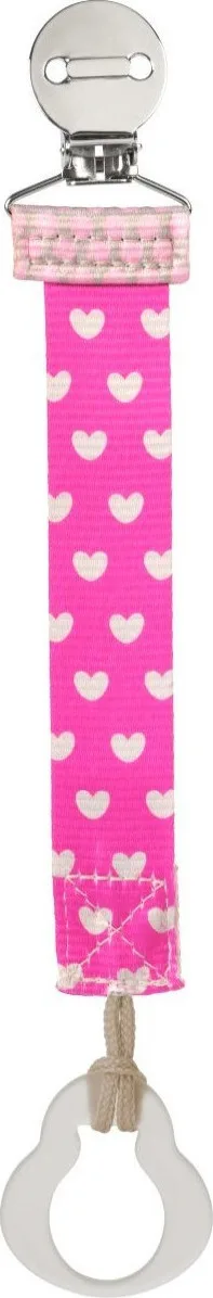 Chicco Pacifier Fashion Clip Κλιπ Πιπίλας σε Ροζ Χρώμα, 1 τμχ