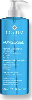 Corium Line Fungogel Foam Cleans Αφρώδες Καθαριστικό Τζελ με Αντισηπτική & Μυκητοστατική Δράση, 300ml