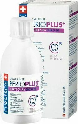 Curaprox Perio Plus Forte CHX 0,20 Στοματικό Διάλυμα με Υψηλή Συγκέντρωση Χλωρεξιδίνης, 200ml
