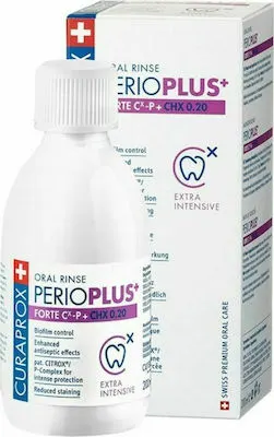 Curaprox Perio Plus Forte CHX 0,20 Στοματικό Διάλυμα με Υψηλή Συγκέντρωση Χλωρεξιδίνης, 200ml