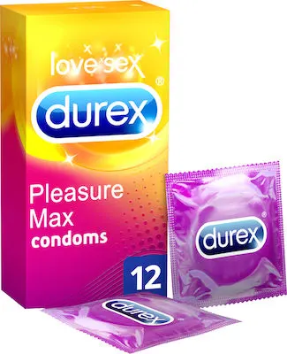 Durex Pleasuremax Προφυλακτικά με Ραβδώσεις & Κουκκίδες 12τμχ