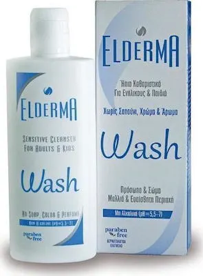 Elderma Wash Sensitive Cleanser 'Ηπιο Καθαριστικό Πολλαπλών Χρήσεων για Ενήλικες & Παιδιά 200 ml