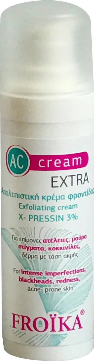 Froika AC Cream Extra Απολεπιστική Κρέμα Φροντίδας του δέρματος με ατέλειες & τάσης ακμής, 30ml