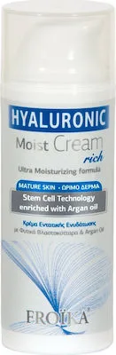 Froika Hyaluronic Moist Rich 24ωρη Ενυδατική & Αντιγηραντική Κρέμα Προσώπου με Υαλουρονικό Οξύ για Ξηρές Επιδερμίδες 50ml