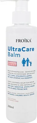 Froika UltraCare Balm Επανόρθωσης, Αναπλήρωσης Λιπιδίων & Εντατικής Φροντίδας για Πολύ Ξηρό & Ευαίσθητο Δέρμα με Τάση Ατοπίας & Κνησμού (Χωρίς Άρωμα), 200ml
