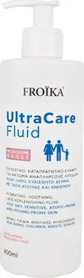 Froika UltraCare Fluid Ενυδατικό, Καταπραϋντικό Ελαφρύ Γαλάκτωμα για Πολύ Ξηρό & Ευαίσθητο Δέρμα με Τάση Ατοπίας & Κνησμού για όλη την Οικογένεια, 400ml