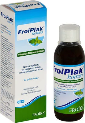 Froika FroiPlak Homeo Φθοριούχο στοματικό διάλυμα με γεύση Δυόσμο 250ml