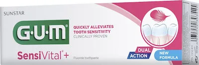 Gum Sensivital +, Οδοντόκρεμα Κατάλληλη για Ευαίσθητα Ούλα και Δόντια 75ml