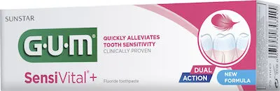 Gum Sensivital +, Οδοντόκρεμα Κατάλληλη για Ευαίσθητα Ούλα και Δόντια 75ml