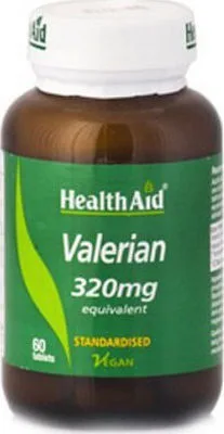 Health Aid Valerian Extract 320mg Φυσικό και Ασφαλές Ηρεμιστικό για την Αϋπνία 60Tabs