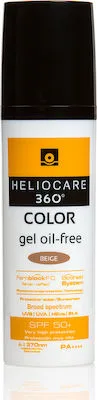 Neostrata Heliocare 360Gel Oli-Free SPF50+ Beige Αντηλιακό Προσώπου με Χρώμα 50ml.