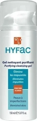 Biorga Hyfac Gel Nettoyant, Τζελ Καθαρισμού και Αποτοξίνωσης για Επιδερμίδα με Τάση Ακμής 150ml