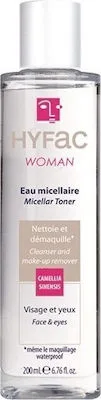 Aidom Hyfac Woman Micellar Toner Λοσιόν Ντεμακιγιάζ Προσώπου & Ματιών 200ml