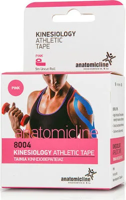 Anatomic Line Kinesiology ( Kinesio Tape ) Athletic Tape Χρώμα:Ροζ Ταινία Κινησιοθεραπείας 5cm x 5m