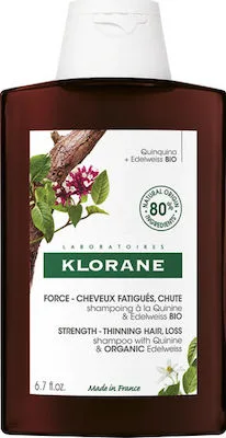 Klorane Force Shampoo Anti-Hair Loss Δυναμωτικό Σαμπουάν κατά της Τριχόπτωσης με Εκχύλισμα Κινίνης & Βιολογικό Εντελβάις, 200ml