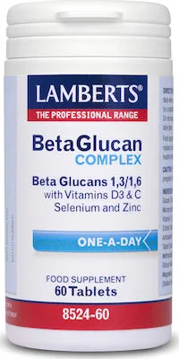 Lamberts beta glucan complex 60 tabs