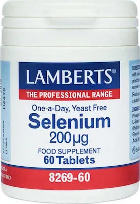 Lamberts Selenium 200μg 60 ταμπλέτες