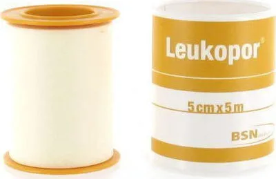 Leukopor Αυτοκόλλητη Επιδεσμική Ταινία 5cm x 5m, 1 τμχ