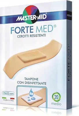 Master Aid Forte Med Στενά Αυτοκόλλητα Επιθέματα 78x20mm 20τμχ