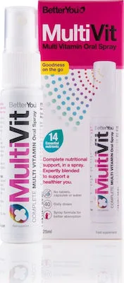 BetterYou MultiVit Υπογλώσσιο Πολυβιταμινούχο Spray 25ml