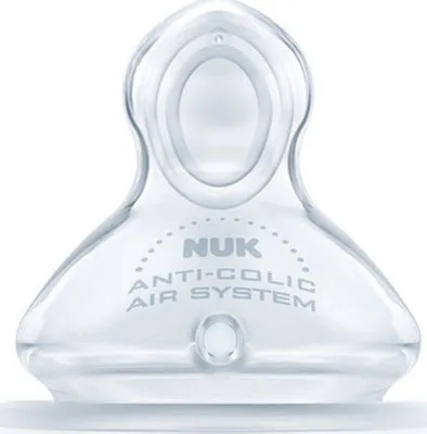 Nuk First Choice+ Θηλή Σιλικόνης 0-6m Μέγεθος 1, με Βαλβίδα για Λεπτόρευστα Υγρά (Small), 1 τεμάχιο
