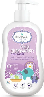 Pharmasept Baby Care Mild Dishwash Detergent Απαλό Υγρό Απορρυπαντικό για Μπιμπερό & Βρεφικά Σκεύη με Καθαριστικούς Παράγοντες Φυτικής Προέλευσης 400ml