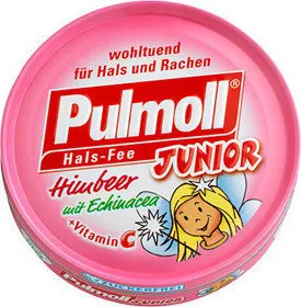Pulmoll Junior Καραμέλες Χωρίς Ζάχαρη με Εχινάκεια & Βιταμίνη C για την Ενίσχυση του Ανοσοποιητικού 50gr