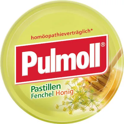 Pulmoll Καραμέλες με Μέλι & Μάραθο Μαλακώνουν & Ανακουφίζουν το Λαιμό, 75gr