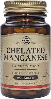 Solgar chelated manganese 8mg 100tabs