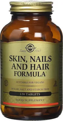 Solgar Skin, Nails & Hair Ολοκληρωμένη Φόρμουλα για Δέρμα, Νύχια & Μαλλιά 120 Tablets