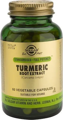 Solgar turmeric root extract 60caps