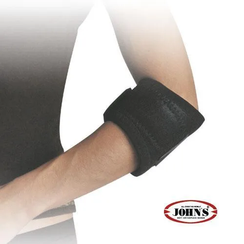 John's Tennis Elbow Strap Wrap Around Black Line, (120172), χρώμα: μαύρο / Οne Size