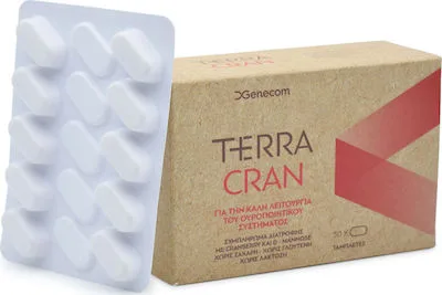 Genecom Terra Cran Συμπλήρωμα Διατροφής με Κράνμπερι για την καλή υγεία του ουροποιητικού, 30 tabs