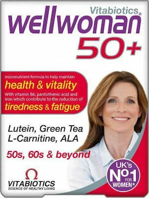 Vitabiotics Wellwoman 50+ Συμπλήρωμα Διατροφής με Πολυβιταμίνες για Γυναίκες Άνω των 50 Ετών 30tabs