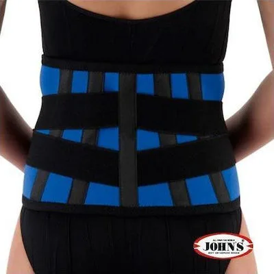​​John's Criss Cross ζώνη οσφύος neoprene *(120260), χρώμα: μπλε / Ύψος 20cm