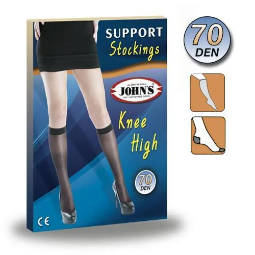 ​John's κάλτσες φλεβίτιδος κάτω γόνατο 70DEN, (15-18mmHg) *(214575),  χρώμα: clearese​