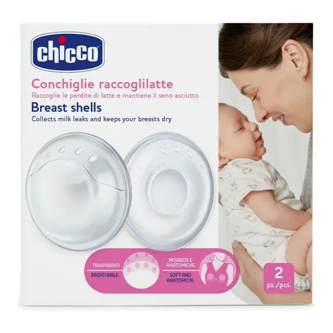 Chicco Breast Shells Προστατευτικά Κοχύλια Συλλογής Μητρικού Γάλακτος, 2 τμχ