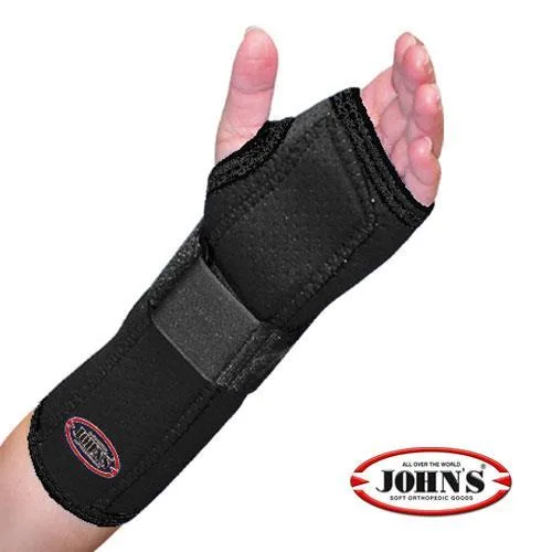 John's πηχεοκαρπικός νάρθηκας neoprene με βραχίονα *(120107) δεξί χέρι, χρώμα: μαύρο