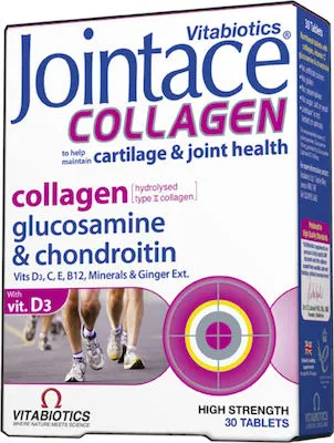 Vitabiotics Jointace Collagen Συμπλήρωμα Διατροφής που Συμβάλλει Στην Υγεία των Αρθρώσεων 30tabs
