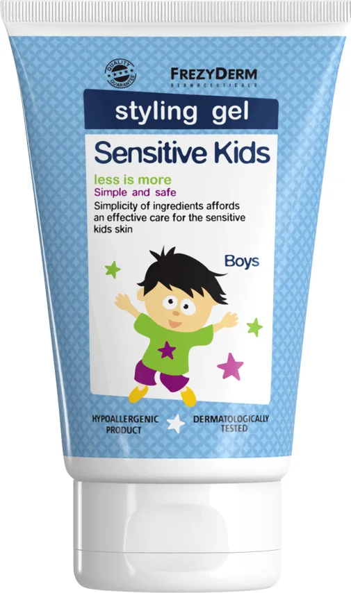 Frezyderm Sensitive Kids Hair Styling Gel 100ml - Απαλό Παιδικό Τζελ Για Τα Μαλλιά Των Αγοριών