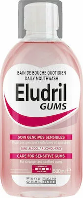Eludril Gums Mouthwash for Sensitive Gums Στοματικό Διάλυμα για Καταπράυνση των Ευαίσθητων Ούλων 500ml