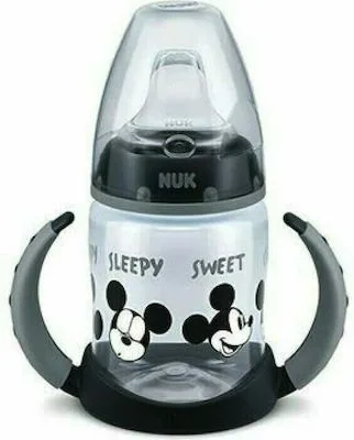 Nuk Disney Mickey First Choice - Grey Μπιμπερό εκπαίδευσης με Δείκτη Ελέγχου Θερμοκρασίας με Μαλακό ρύγχος από σιλικόνη 6-18m / 150ml