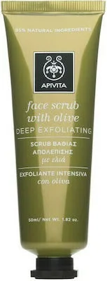 Apivita Face Olive Scrub Προσώπου Ελιά για Βαθιά Απολέπιση 50ml