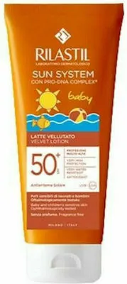 Rilastil Sun System Baby Velvet Lotion SPF50 Αντηλιακό Γαλάκτωμα Προσώπου-Σώματος για παιδιά 200 ml