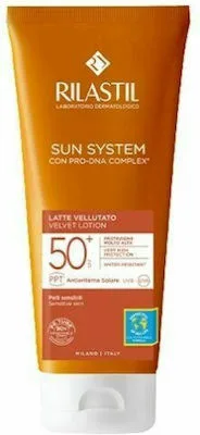 Rilastil Sun System PPT Velvet Lotion SPF50+ Αντηλιακό Γαλάκτωμα Προσώπου & Σώματος Με Βελούδινη Υφή 200ml