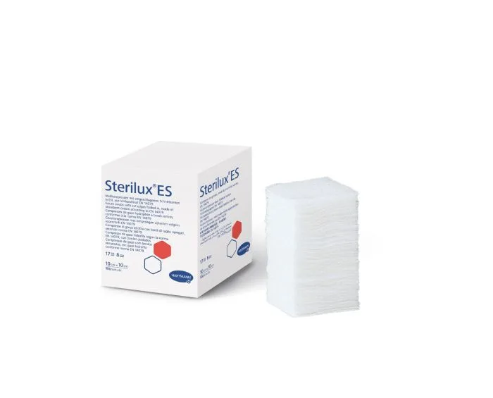 Γάζα μη Αποστ. Sterilux ES 17 κλωστών 8πλή 10x10cm 100τμχ REF:418804 Hartmann