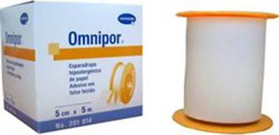 Omnipor Αυτοκόλλητη Ταινία Στερέωσης από Λευκό Μη Υφασμένο Υλικό 5cmx5m 1τμχ REF:900438 Hartmann