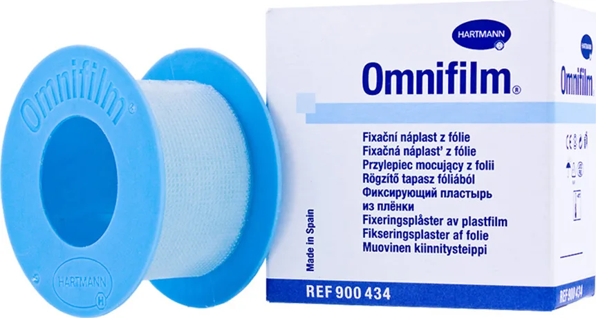 Omnifilm  Αυτοκόλλητη Ταινία Στερέωσης από Πορώδη Διαφανή Μεμβράνη 5cmx5m 1τμχ REF:900435 Hartmann