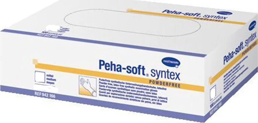 Γάντια Peha-soft Syntex Λευκό Χ.Π. 100τμχ XSmall REF:942164 Hartmann